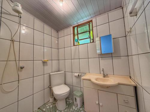 Phòng tắm tại Chácara Esmeril