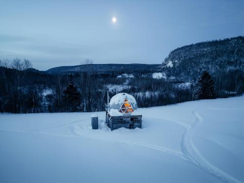 Το Hébergement Mauricie, La Tuque τον χειμώνα