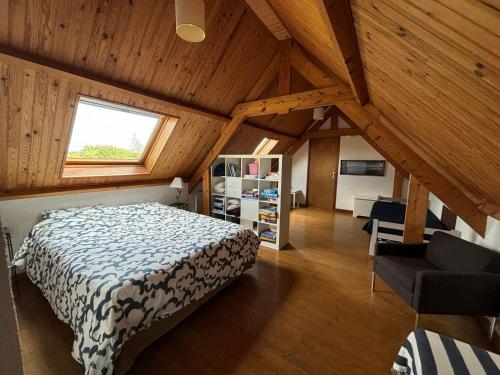 Ένα ή περισσότερα κρεβάτια σε δωμάτιο στο Albatros House Fort-Mahon-Plage