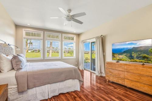 En eller flere senge i et værelse på Hale Ho'omalie