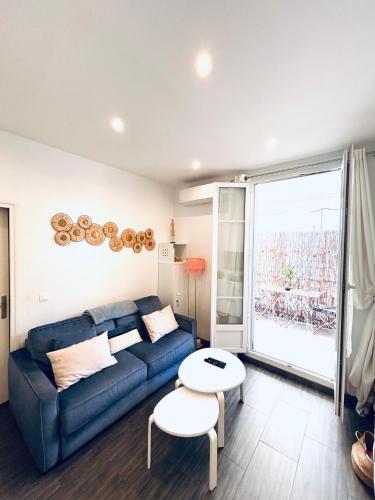 Studio Cocooning avec terrasse au calme Quartier Les Musiciens Mer à 7 minutes à pieds
