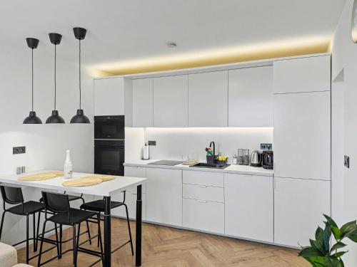 Kuchyň nebo kuchyňský kout v ubytování Apartment Hemsen