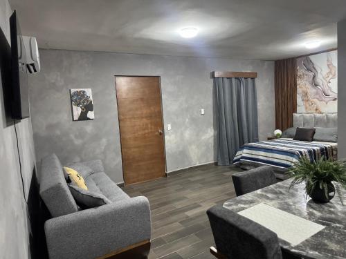 Χώρος καθιστικού στο Departamentos de lujo con excelente ubicación