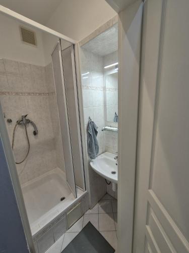 Koupelna v ubytování Apartman Sam