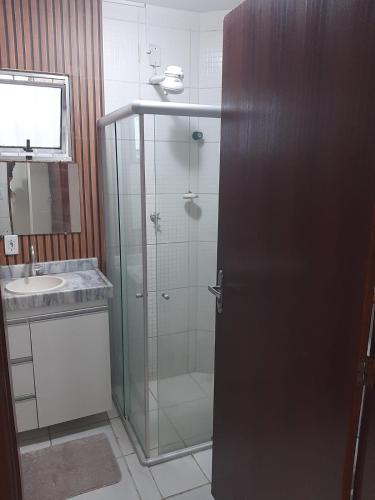 Koupelna v ubytování Refúgio de Paz