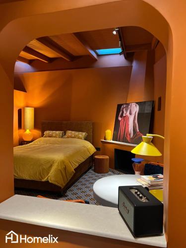 Ένα ή περισσότερα κρεβάτια σε δωμάτιο στο Santa Clara - the revolution of living