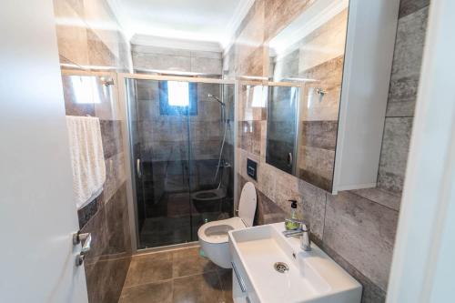 Et badeværelse på Villa Albatros