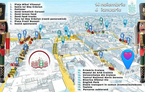 Fotografie z fotogalerie ubytování Premium UltraCentral Apartment Self Check-in Coffee Tea Snack Targul de Craciun v destinaci Craiova