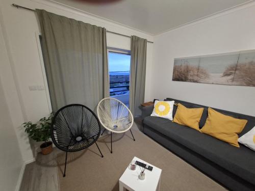 Area soggiorno di Afife Beach Apartment