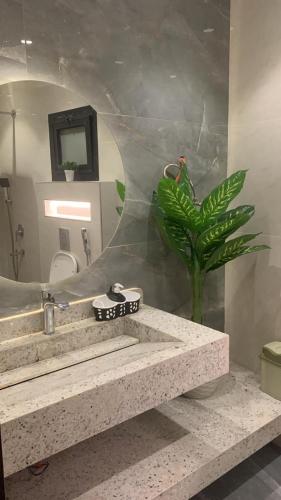 Koupelna v ubytování Z m Happy hause hotel