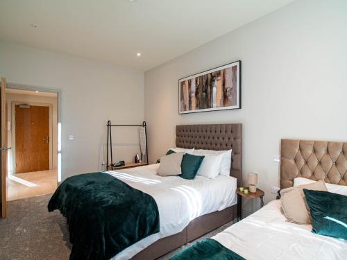 Postel nebo postele na pokoji v ubytování Modern 1 bed Apartment in Central Leeds
