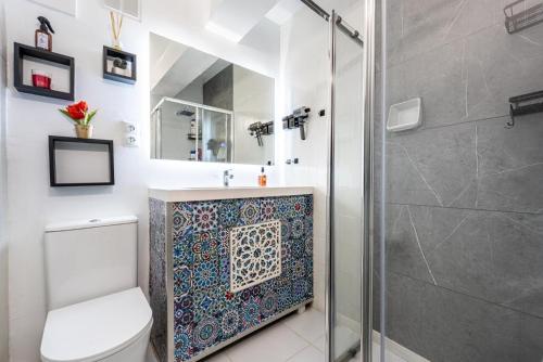 Phòng tắm tại Dúplex El Chaparral Golf