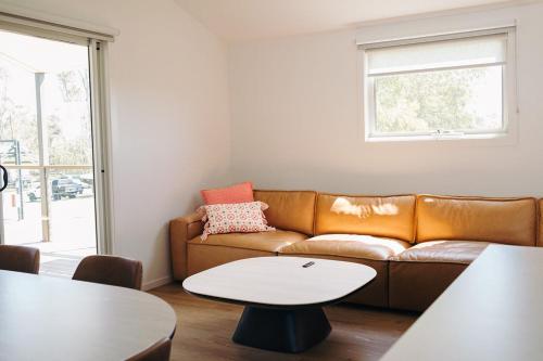 Χώρος καθιστικού στο Bridgewater Caravan Park