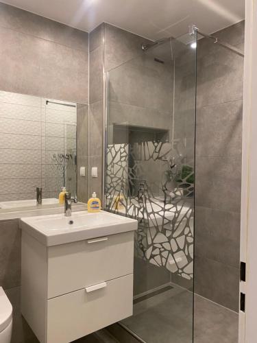 Phòng tắm tại Apartment Home at Bea Duisburg Homberg