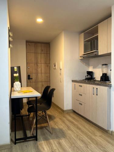 Η κουζίνα ή μικρή κουζίνα στο Bogota Luxury Loft Privado 2926