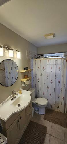 Phòng tắm tại Charming 2 bedroom house in serene St Louis