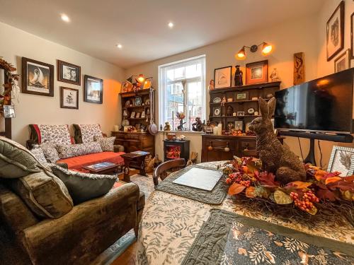 TV a/nebo společenská místnost v ubytování Hildas Hideaway