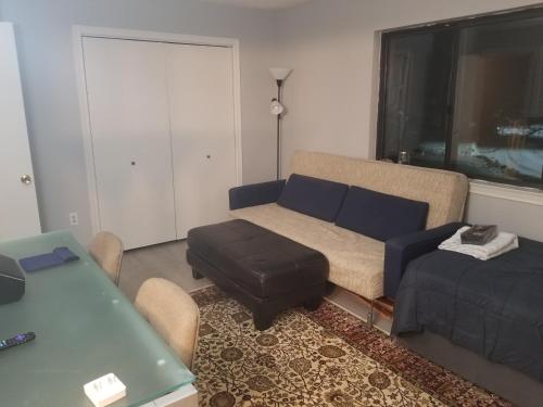 Et opholdsområde på Farmington Guest Housing