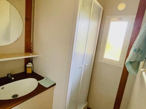 Ένα μπάνιο στο Chalet avec Terrasse à Camon - API-1-52-902