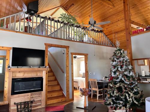 Μια τηλεόραση ή/και κέντρο ψυχαγωγίας στο The coziest Cedar cottage