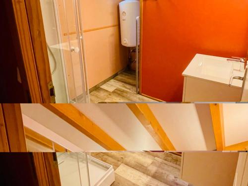 Ένα μπάνιο στο Chalet 8 pers avec Terrasse - API-1-52-1027