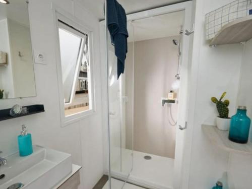 Ένα μπάνιο στο Mobil-home Prestige avec Terrasse pour 4 personnes - API-1-52-1050