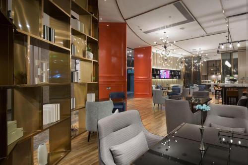 Χώρος καθιστικού στο Echarm Hotel Changsha Gaoqiao