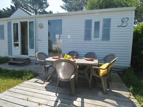 Mobil home avec terrasse pour 4 personnes à Saint-Lunaire - API-1-52-1190
