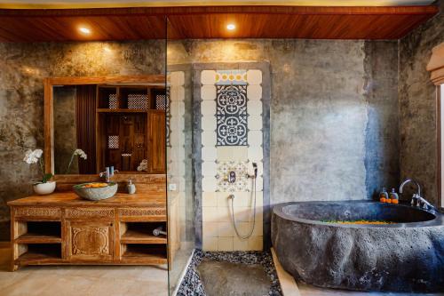 Koupelna v ubytování Kudesa Bali