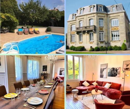 VILLA HIPICA - PARKING PRIVE - 6 Chambres - 7 Lits - Piscine extérieur chauffée - Terrain Tennis - Basket - WIFI - GRANDE SALLE A MANGER