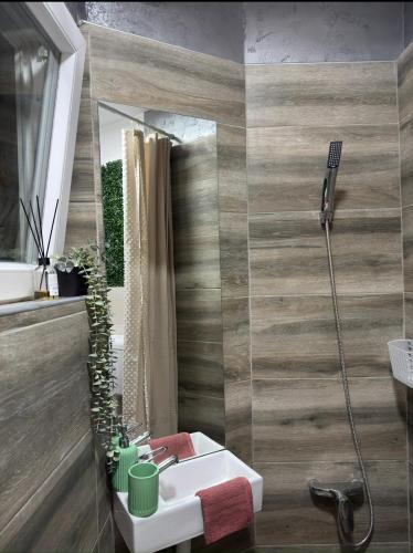 Koupelna v ubytování SpaNish FoROOM 2 apartman