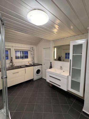 Køkken eller tekøkken på Ett landlig hjem