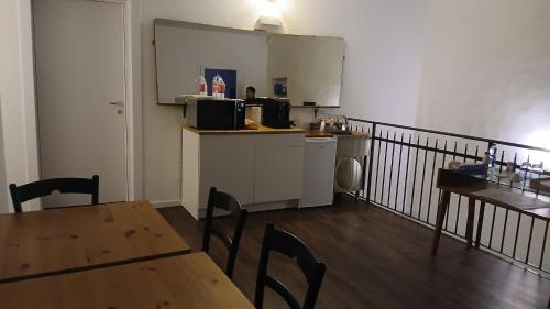 Кухня или мини-кухня в B&B La Cascina
