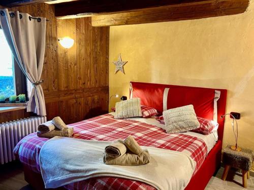 Postel nebo postele na pokoji v ubytování Tsi nos