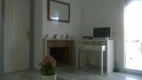 TV a/nebo společenská místnost v ubytování Appartment Penthouse 7- 6