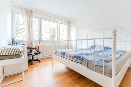 Кровать или кровати в номере 3 Personen Apartment in Zentrum-Nähe