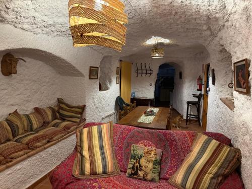 Χώρος καθιστικού στο Cuevas el Torriblanco