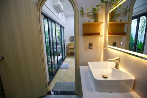 Koupelna v ubytování Trăng Non Homestay