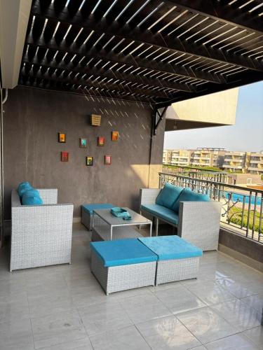 شاليه غرفتين و روف في بلومار السخنة