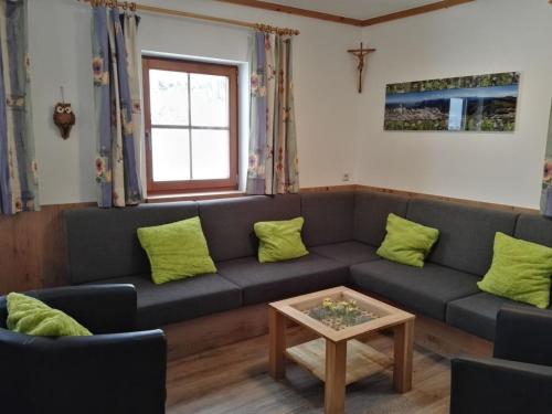 Χώρος καθιστικού στο Schönberghütte am Feuerkogel