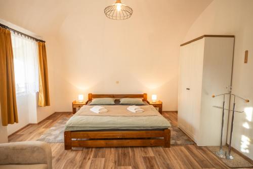 Postel nebo postele na pokoji v ubytování Apartmán u Rádich