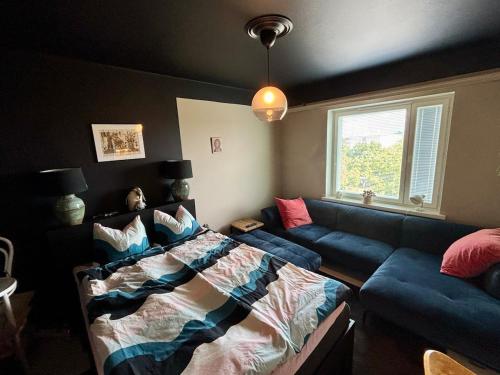 Χώρος καθιστικού στο Top floor appartment by the old Rauma