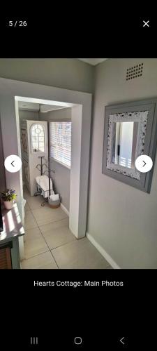 Et badeværelse på Heart's Cottage