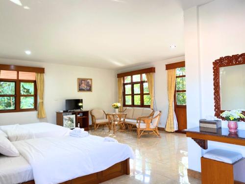 Χώρος καθιστικού στο Golden Cupids Hotel