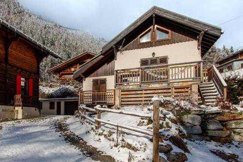 Le Refuge des Pecles, chalet avec vue Mont-Blanc