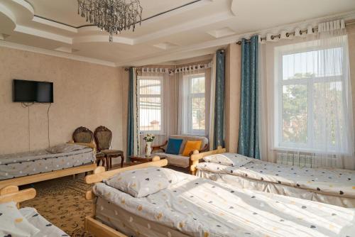 Ένα ή περισσότερα κρεβάτια σε δωμάτιο στο Skyhill