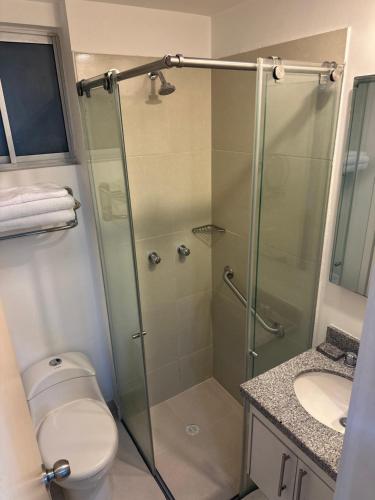 Ванная комната в Apartaestudio en Bucaramanga