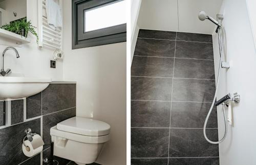 Phòng tắm tại Houseboat Uitgeest