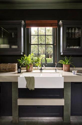 a kitchen with a sink and a window at Ballotina, Tulbagh Cape Wineland in Tulbagh