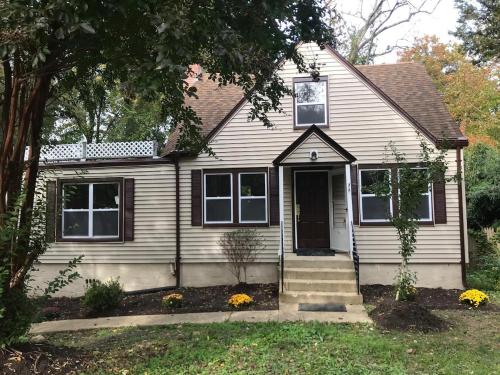 Bygningen som feriehuset ligger i